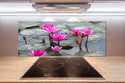 Crédence cuisine en verre Fleur de lotus