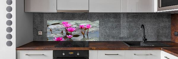 Crédence cuisine en verre Fleur de lotus