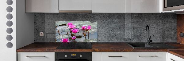 Crédence cuisine en verre Fleur de lotus