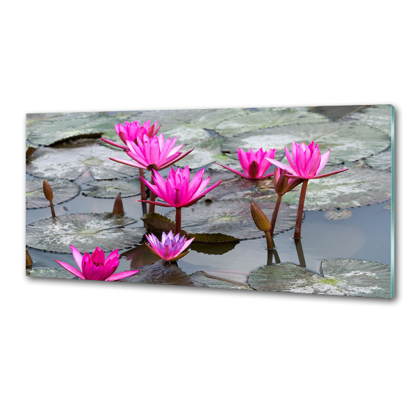 Crédence cuisine en verre Fleur de lotus