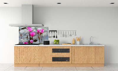 Crédence cuisine en verre Fleur de lotus
