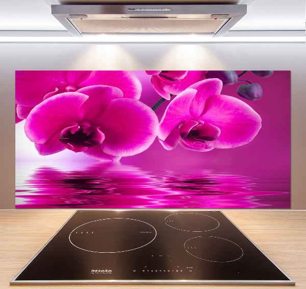 Crédence en verre trempé Fleur d'orchidée