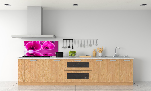 Crédence en verre trempé Fleur d'orchidée