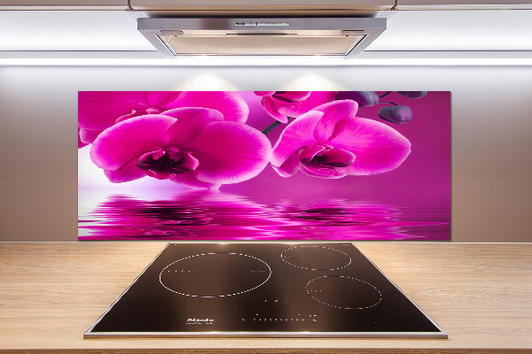Crédence en verre trempé Fleur d'orchidée