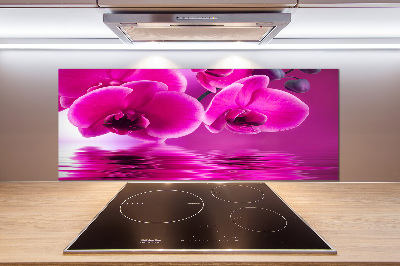 Crédence en verre trempé Fleur d'orchidée