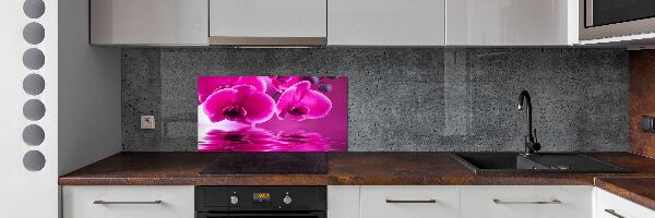 Crédence en verre trempé Fleur d'orchidée