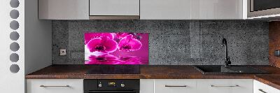 Crédence en verre trempé Fleur d'orchidée