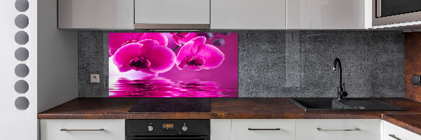 Crédence en verre trempé Fleur d'orchidée