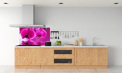 Crédence en verre trempé Fleur d'orchidée