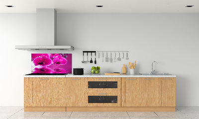 Crédence en verre trempé Fleur d'orchidée