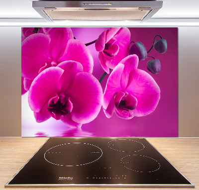 Crédence en verre trempé Fleur d'orchidée