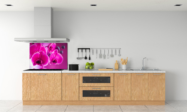 Crédence en verre trempé Fleur d'orchidée