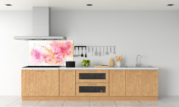 Crédence en verre cuisine Fleurs