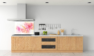Crédence en verre cuisine Fleurs
