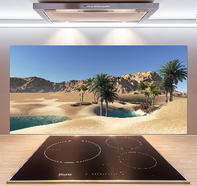 Crédence cuisine en verre trempé Oasis