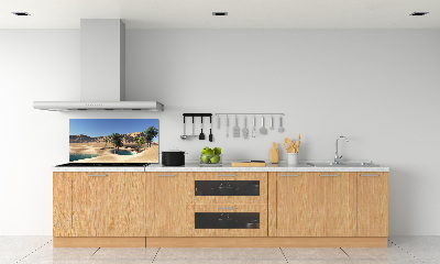 Crédence cuisine en verre trempé Oasis