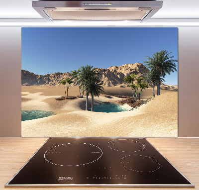 Crédence cuisine en verre trempé Oasis