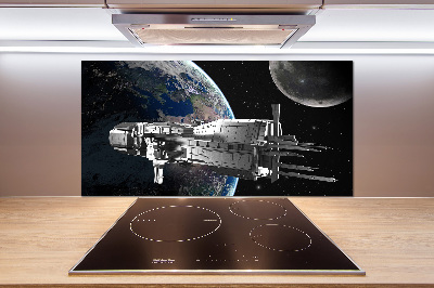 Crédence cuisine en verre trempé Vaisseau spatial