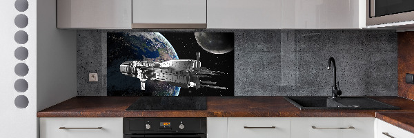 Crédence cuisine en verre trempé Vaisseau spatial