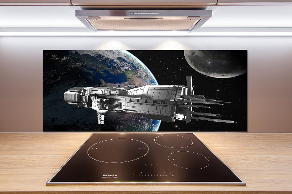 Crédence cuisine en verre trempé Vaisseau spatial