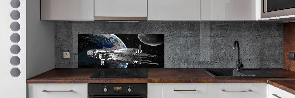 Crédence cuisine en verre trempé Vaisseau spatial
