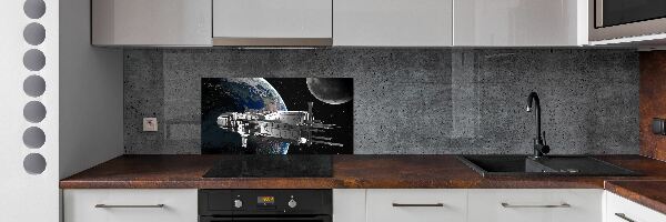 Crédence cuisine en verre trempé Vaisseau spatial