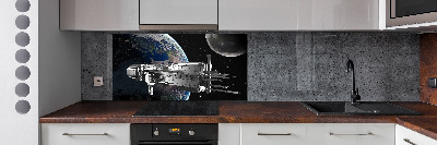 Crédence cuisine en verre trempé Vaisseau spatial