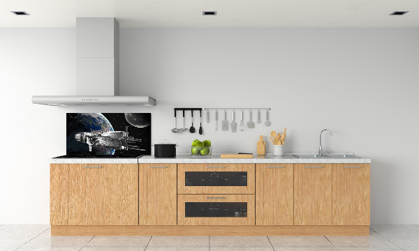 Crédence cuisine en verre trempé Vaisseau spatial
