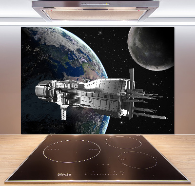 Crédence cuisine en verre trempé Vaisseau spatial