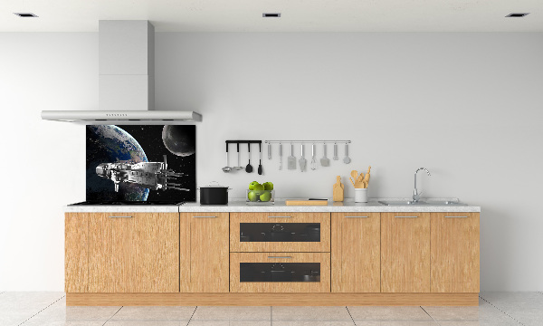 Crédence cuisine en verre trempé Vaisseau spatial