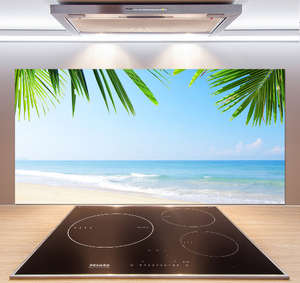 Crédence en verre cuisine Plage tropicale