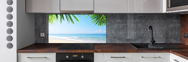 Crédence en verre cuisine Plage tropicale