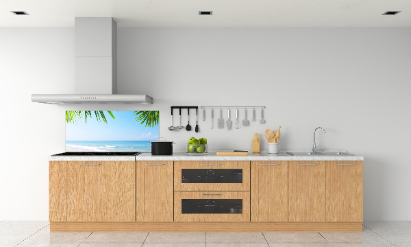 Crédence en verre cuisine Plage tropicale