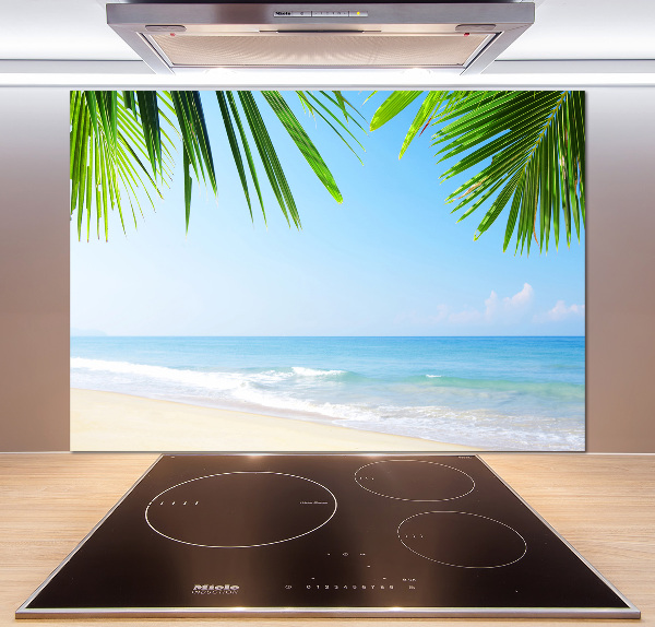 Crédence en verre cuisine Plage tropicale