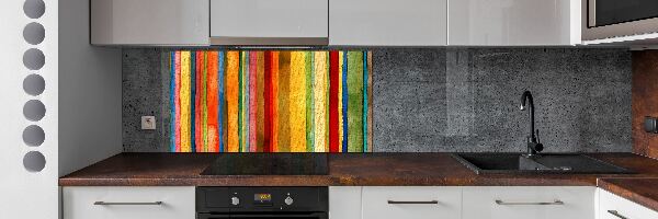 Verre pour crédence Rayures colorées