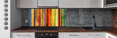 Verre pour crédence Rayures colorées