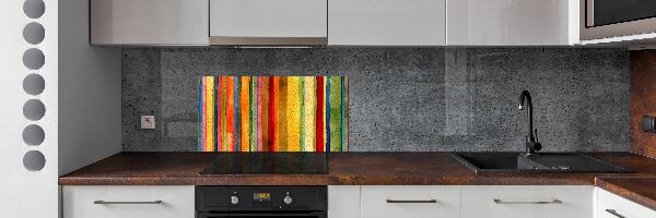 Verre pour crédence Rayures colorées
