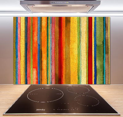 Verre pour crédence Rayures colorées