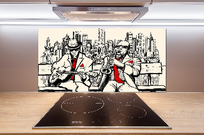 Crédence en verre cuisine Le jazz à New York