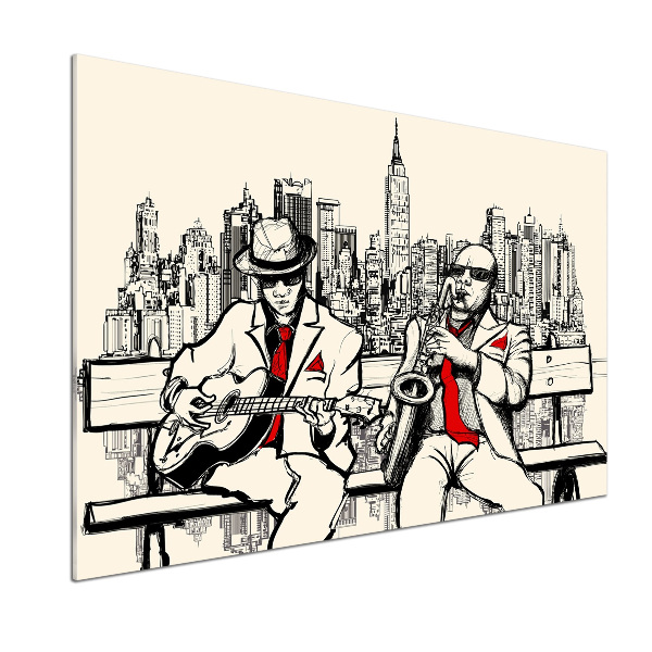 Crédence en verre cuisine Le jazz à New York