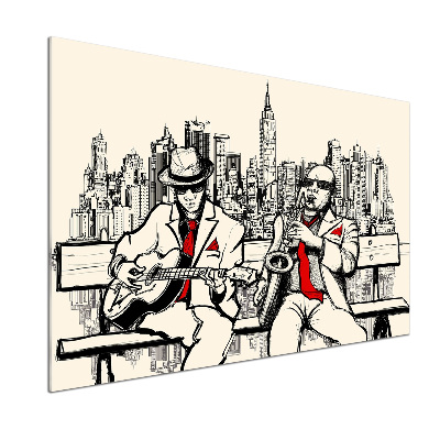 Crédence en verre cuisine Le jazz à New York