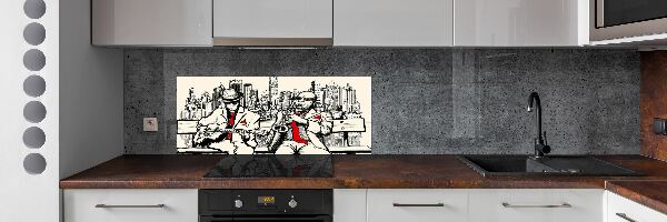 Crédence en verre cuisine Le jazz à New York