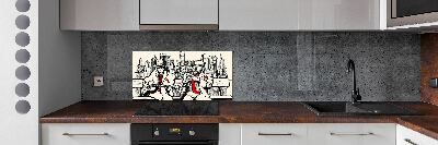 Crédence en verre cuisine Le jazz à New York