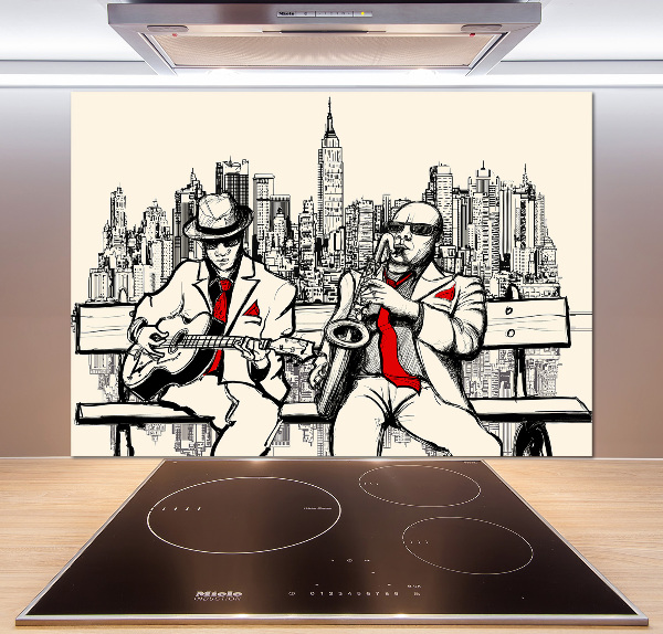 Crédence en verre cuisine Le jazz à New York