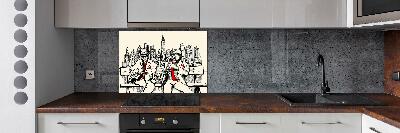 Crédence en verre cuisine Le jazz à New York