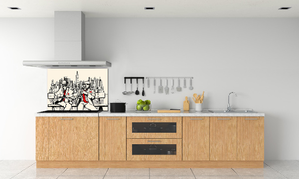 Crédence en verre cuisine Le jazz à New York