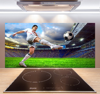 Panneaux muraux cuisine Footballeur dans le stade