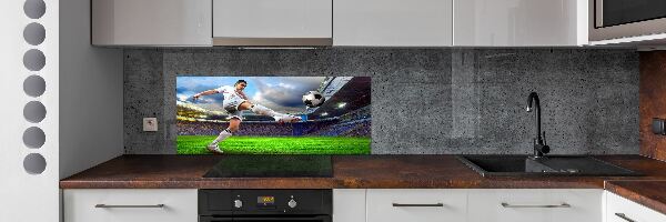 Panneaux muraux cuisine Footballeur dans le stade