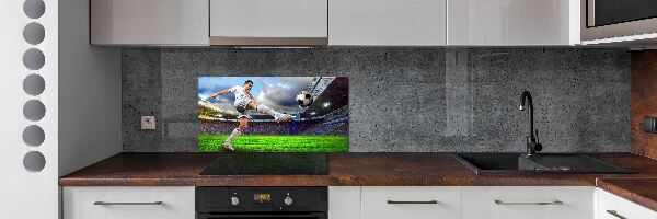 Panneaux muraux cuisine Footballeur dans le stade