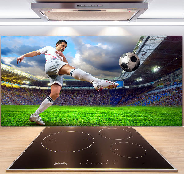 Panneaux muraux cuisine Footballeur dans le stade